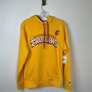 Champion Men's USC Trojans Hoodie‎ Gold/Red Size Small NWT